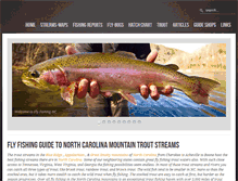 Tablet Screenshot of flyfishingnc.com